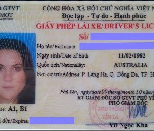 Buy Vietnamese Drivers License Online