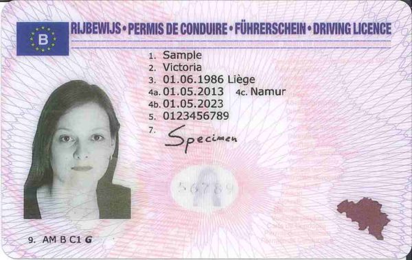 Order Belgian driver's license online near you