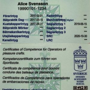 Swedish Boat License for Sale Online | buy and Secure Swedish boat operator license online