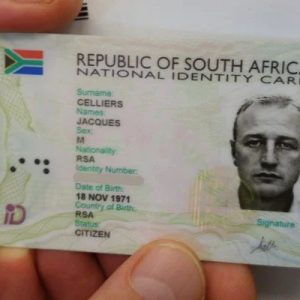 African ID card on sale